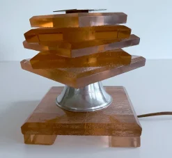 Hot Pamono French Art Deco Table Lamp from Maison Desny, 1930s