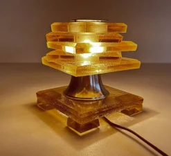 Hot Pamono French Art Deco Table Lamp from Maison Desny, 1930s