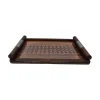 Pamono French Art Deco Tray with Inlaid Leaf, 1920s> Trays