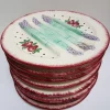Pamono French Art Nouveau Hand-Painted Faience Asparagus Plate from Longchamp, 1890s> Dinner Plates & Bowls