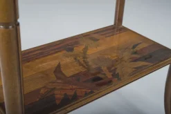 Pamono French Art Nouveau Marquetry Table by Emile Galle, 1900s