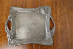 Pamono French Art Nouveau Pewter Tray, 1890><noscript><img width=