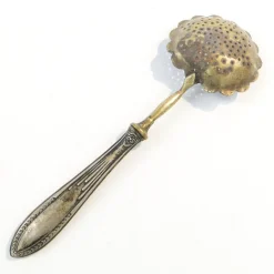 Pamono French Art Nouveau Silver Absynthe Spoon, 1900s><noscript><img width=