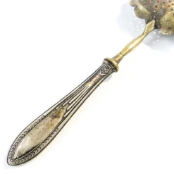 Pamono French Art Nouveau Silver Absynthe Spoon, 1900s><noscript><img width=