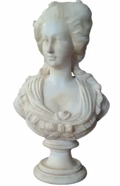 Pamono French Artist, Bust of Marie Antoinette, 19th Century, Alabaster