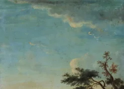 Clearance Pamono French Artist, Landscape with River, Late 18th Century, Oil Painting