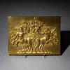 Pamono French Artist, Relief Triumph of Bacchus, Early 19th Century, Gilt Bronze> Classical|Sculpture