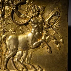 Pamono French Artist, Relief Triumph of Bacchus, Early 19th Century, Gilt Bronze><noscript><img width=