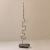 Pamono French Artist, Zigzag Sculpture, 1960s, Metal & Stone> Abstraction