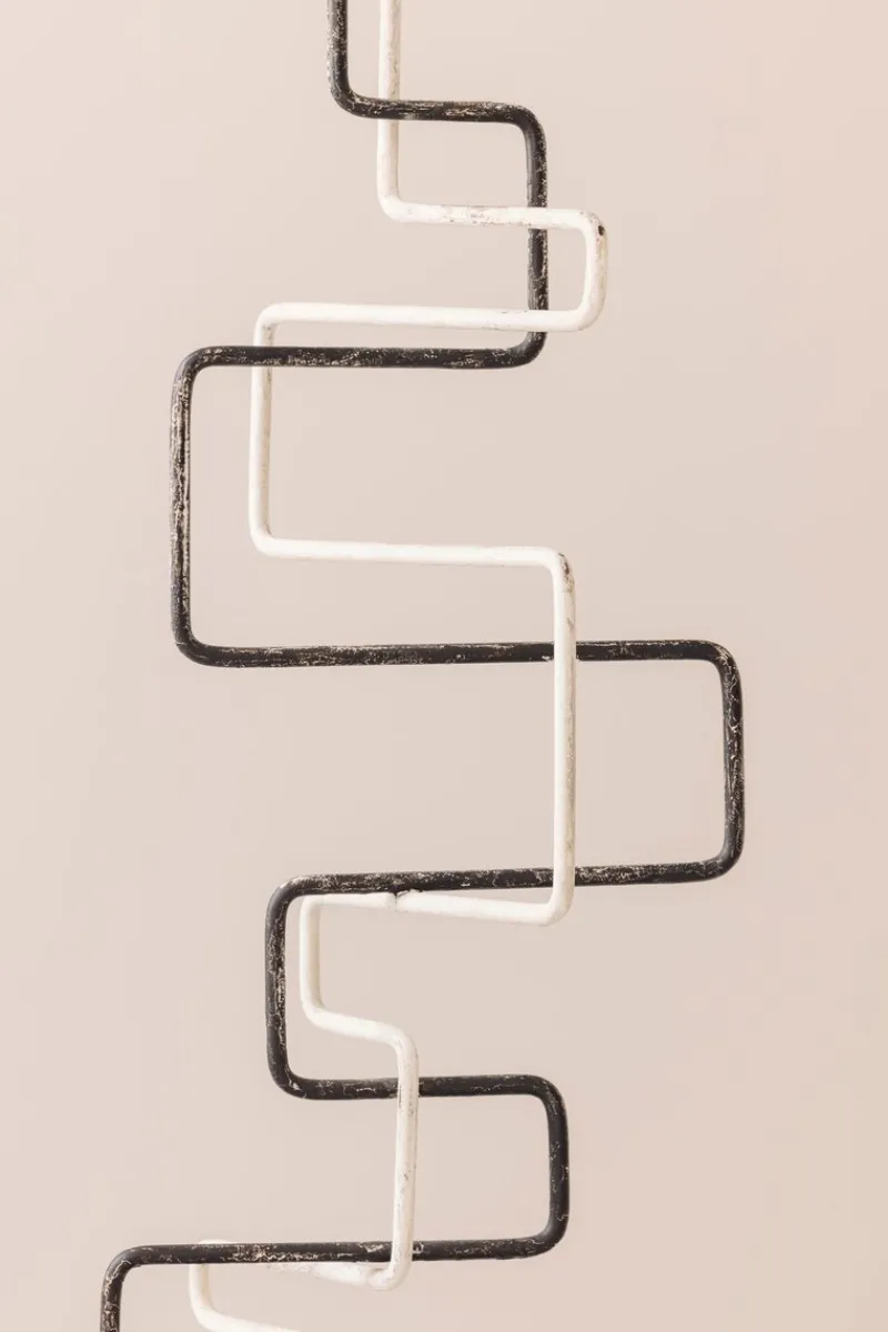 Pamono French Artist, Zigzag Sculpture, 1960s, Metal & Stone> Abstraction