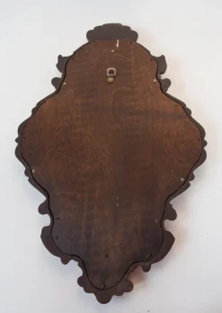 Pamono French Baroque Style Mirror in Gilt and Green Beveled Glass, 1960s><noscript><img width=