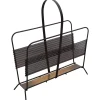 Discount Pamono French Black and Brass Magazine Rack or Stand by Mathieu Matégot, 1950s