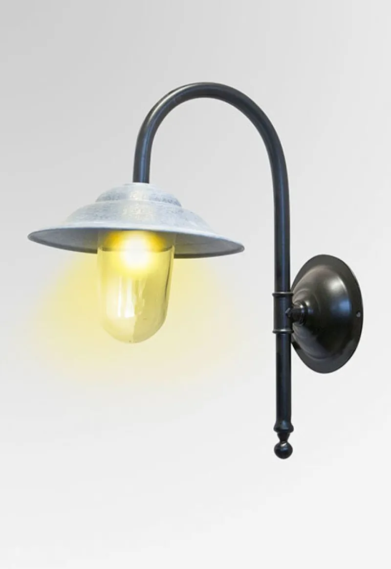 Hot Pamono French Black Zinc Outdoor Barn Light