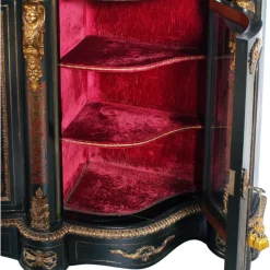 Pamono French Boulle Style Sideboard with Brass Inlay and Gilt Bronze Mounts, 1920s><noscript><img width=