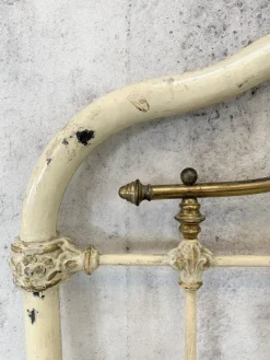 Pamono French Brass and Metal Bed Frame><noscript><img width=