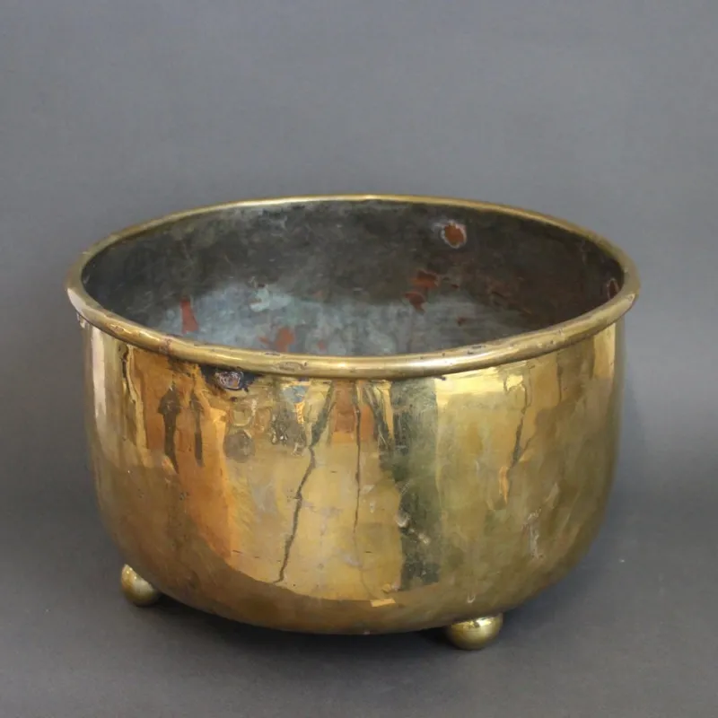 Pamono French Brass Cachepot, 1700s> Planters And Jardiniere