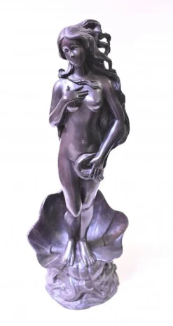 Pamono French Bronze Fountain Nude Female Rococo Clam Shell Water Feature> Garden Accessories