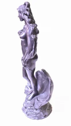 Pamono French Bronze Fountain Nude Female Rococo Clam Shell Water Feature><noscript><img width=