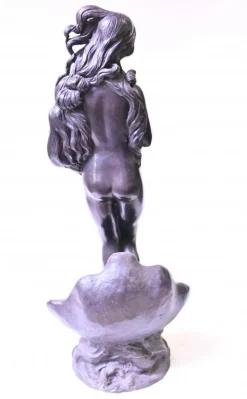 Pamono French Bronze Fountain Nude Female Rococo Clam Shell Water Feature><noscript><img width=