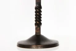 Clearance Pamono French Brown Wrought Iron Candelabras by Charles Piguet, 20th Century, Set of 2