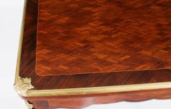 Best Pamono French Burr Walnut Parquetry Card Backgammon Table, 19th Century