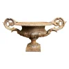 Pamono French Cast Iron Campana Urn by Alfred Corneau, 1800s> Planters And Jardiniere