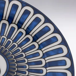 Pamono French Ceramic Bleus Dailleurs Dessert Plates by Hermes for Hermès, 2000s, Set of 2><noscript><img width=