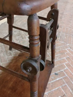 Pamono French Children's Chair in Walnut, Late 1800s><noscript><img width=