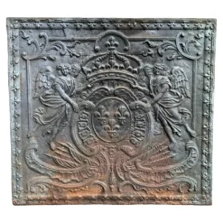 Pamono French Chimney Fireback, 1850s> Fireplaces And Mantels