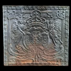 Pamono French Chimney Fireback, 1850s> Fireplaces And Mantels