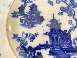 Online Pamono French Chinese Faience Dish and Plate by Jules Vieillard, Set of 2