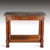 Pamono French Console Table in Walnut and Marble