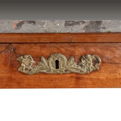 Pamono French Console Table in Walnut and Marble