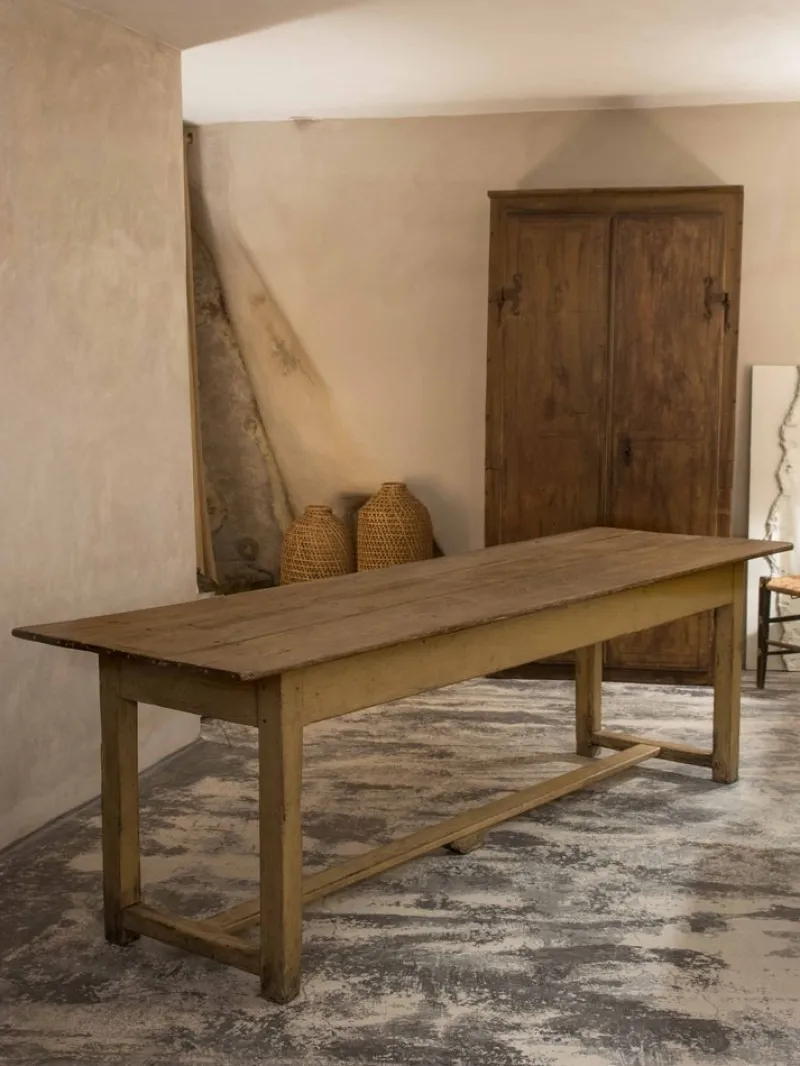 Outlet Pamono French Country Dining Table, 1890s