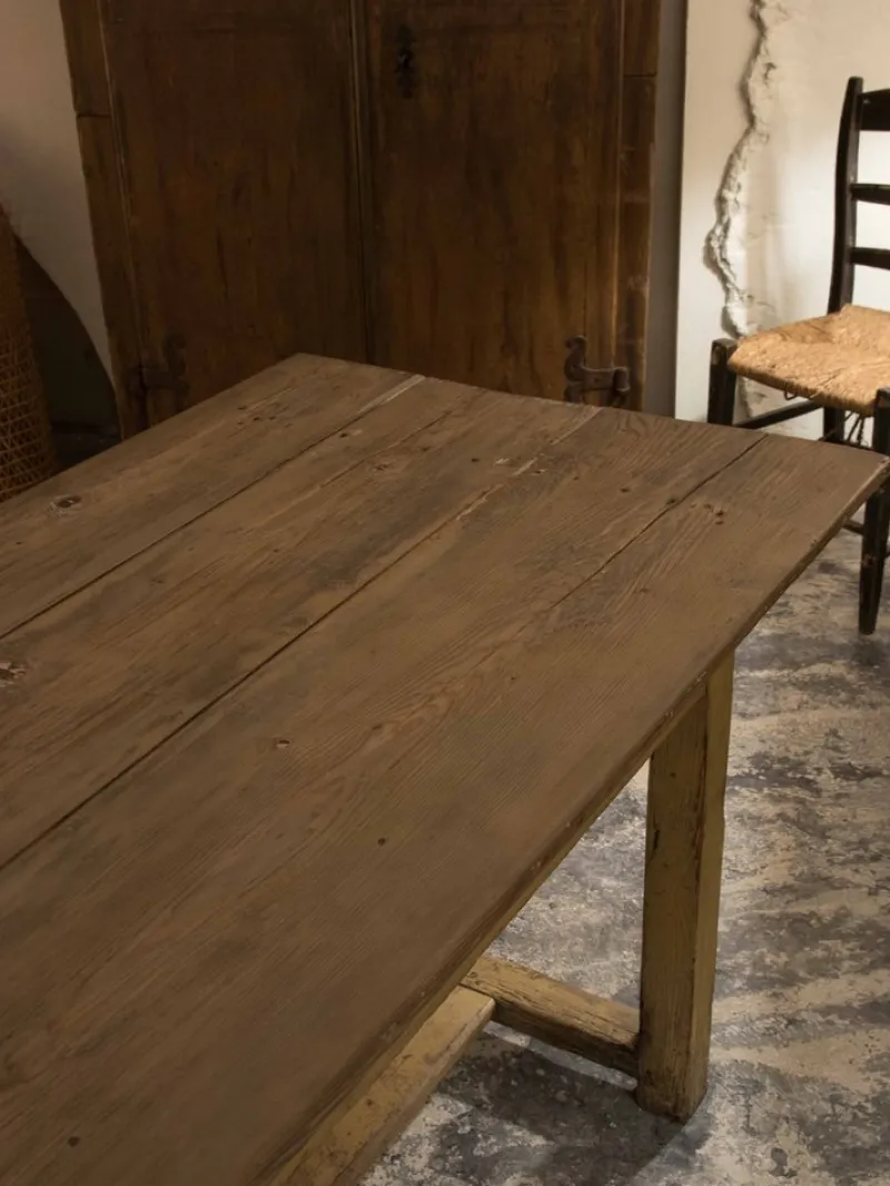 Outlet Pamono French Country Dining Table, 1890s