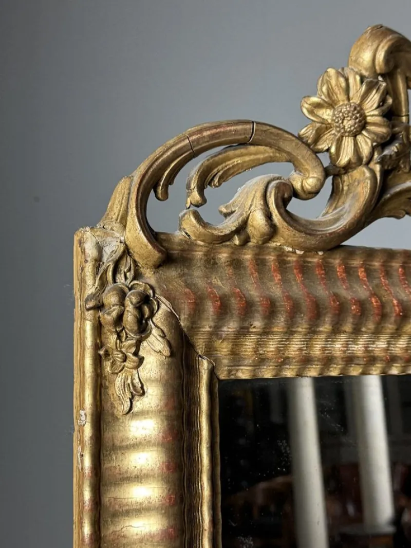 Pamono French Crested Mirror, 19th Century> Mirrors