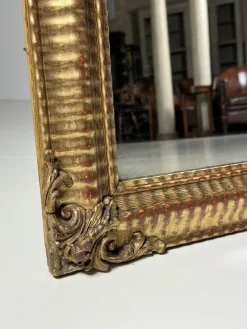 Pamono French Crested Mirror, 19th Century><noscript><img width=