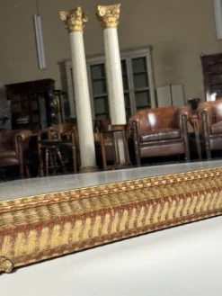 Pamono French Crested Mirror, 19th Century><noscript><img width=