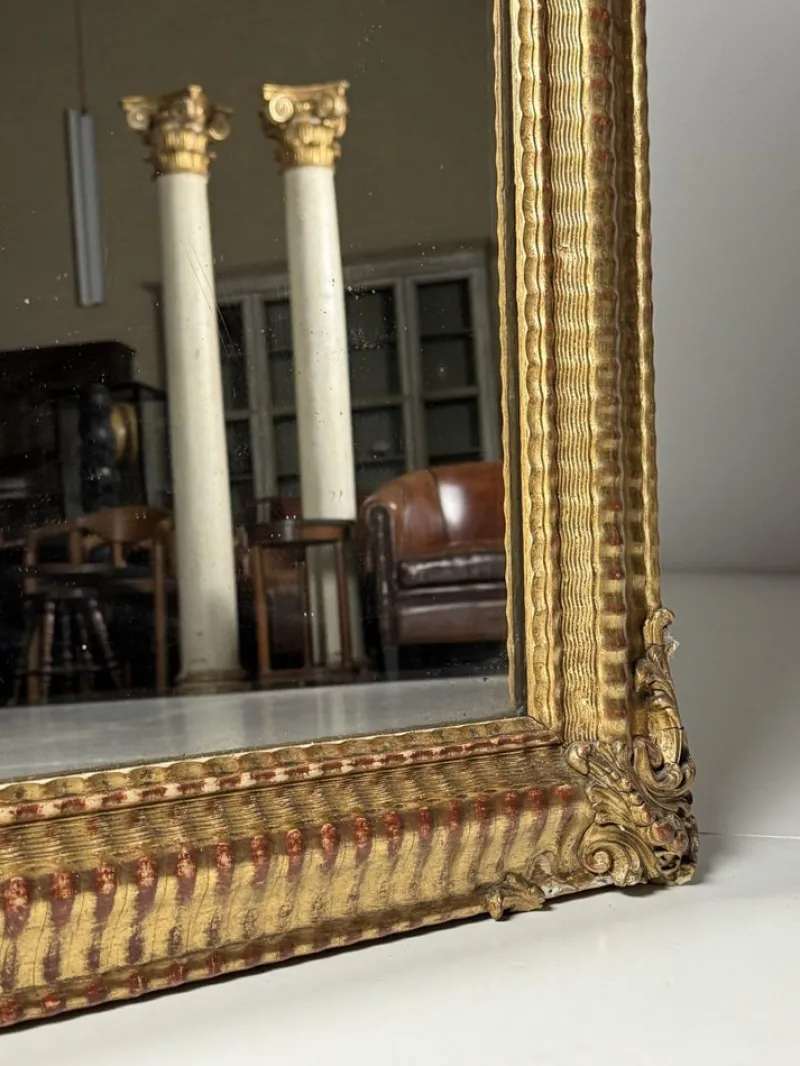 Pamono French Crested Mirror, 19th Century> Mirrors