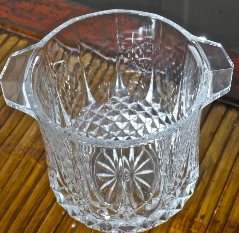 Pamono French Crystal Ice Bucket, 1920s> Ice Buckets & Wine Coolers