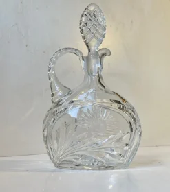 Pamono French Cut Crystal Decanter from Cristal De Lorraine, 1950s> Bottles, Carafes & Jugs