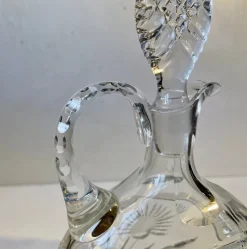 Pamono French Cut Crystal Decanter from Cristal De Lorraine, 1950s><noscript><img width=