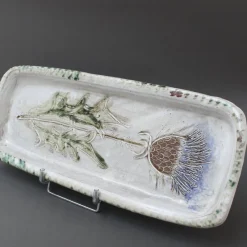 Pamono French Decorative Ceramic Tray by Albert Thiry, 1960s