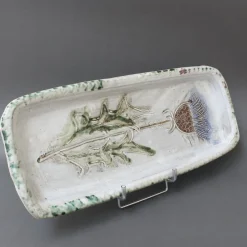 Pamono French Decorative Ceramic Tray by Albert Thiry, 1960s