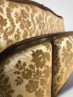 Pamono French Demi Corbeille Upholstered Bed Frame