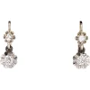 Pamono French Diamonds 18 Karat White Gold Lever Back Earrings, Set of 2> Earrings