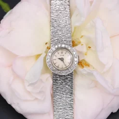 Discount Pamono French Diamonds Watch in 18 Karat White Gold, 1970s