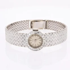 Discount Pamono French Diamonds Watch in 18 Karat White Gold, 1970s