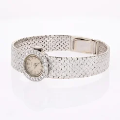 Discount Pamono French Diamonds Watch in 18 Karat White Gold, 1970s