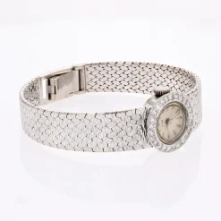 Discount Pamono French Diamonds Watch in 18 Karat White Gold, 1970s